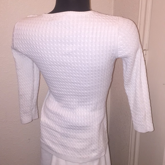 Tommy Hilfiger Classic Wool Cable Sweater - Picture 3 of 6